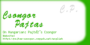 csongor pajtas business card